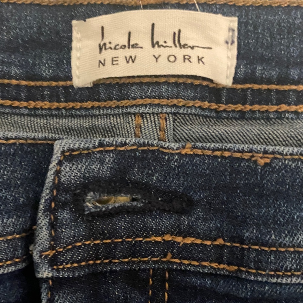Nicole Miller High Rise Jeans - Dark Blue